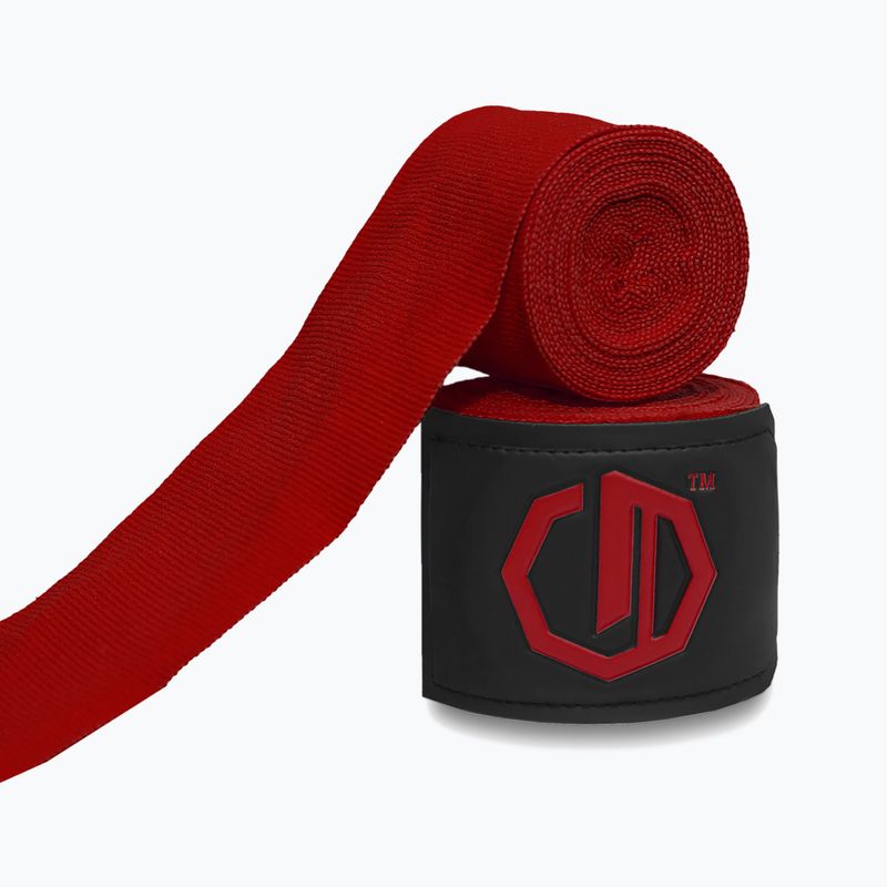 Bandaże bokserskie Octagon Legion Supreme 400 cm burgund 2