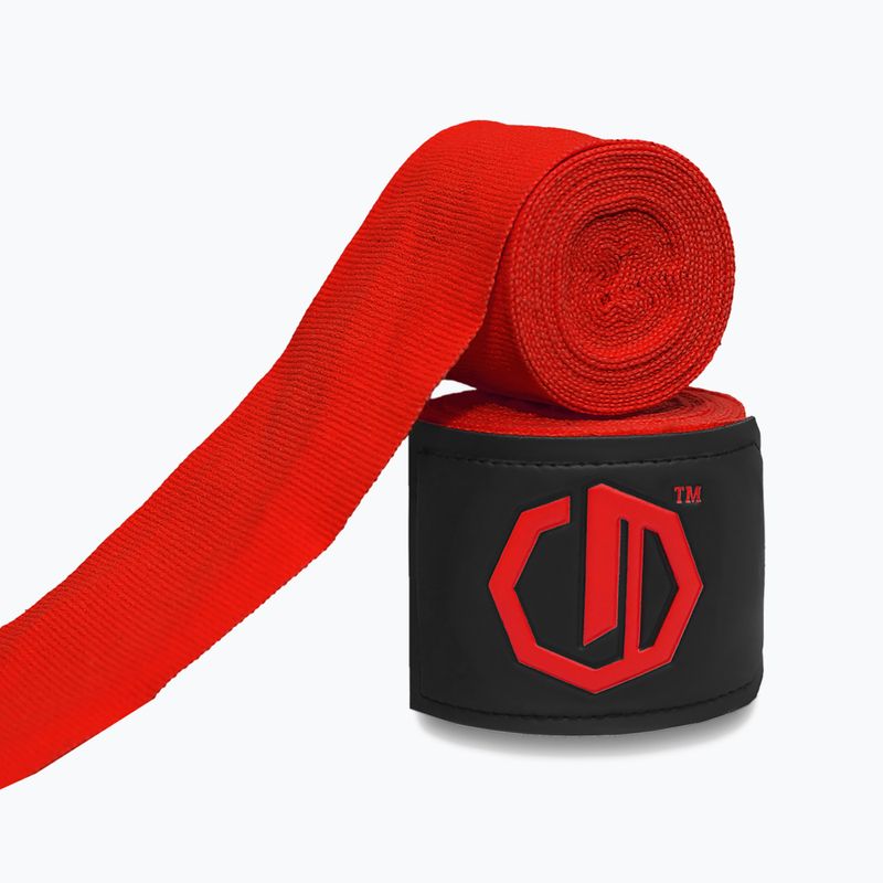 Bandaże bokserskie Octagon Legion Supreme 400 cm red 2