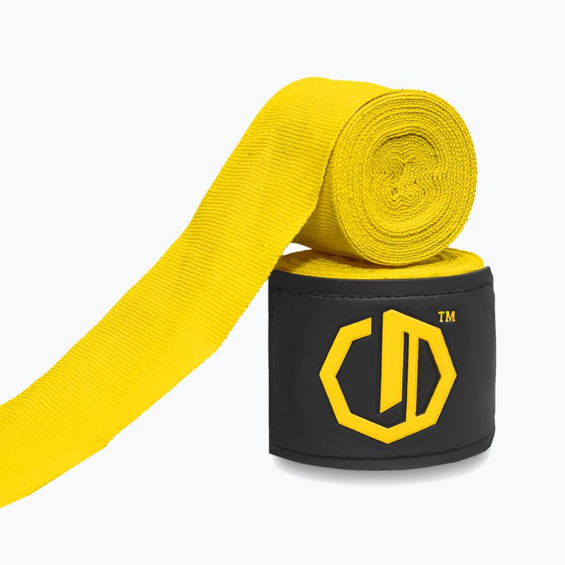 Bandaże bokserskie Octagon Legion Supreme 500 cm yellow 2