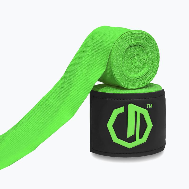 Bandaże bokserskie Octagon Legion Supreme 500 cm light green 2
