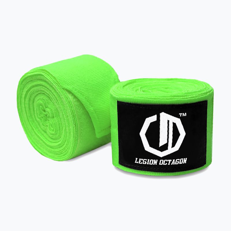 Bandaże bokserskie Octagon Legion Standard 300 cm light green
