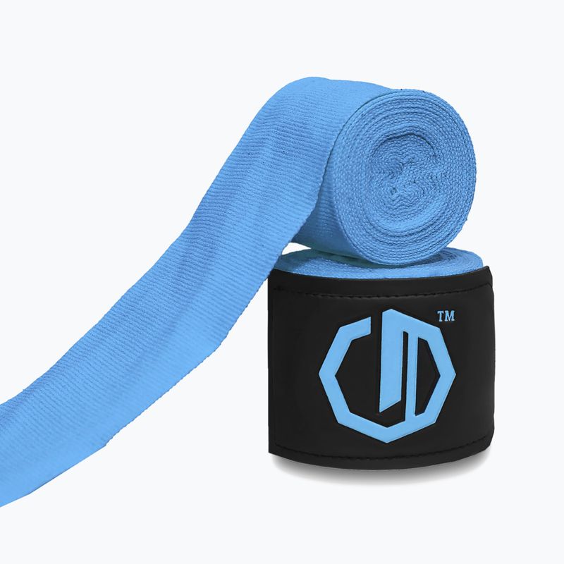 Bandaże bokserskie Octagon Legion Supreme 500 cm light blue 2