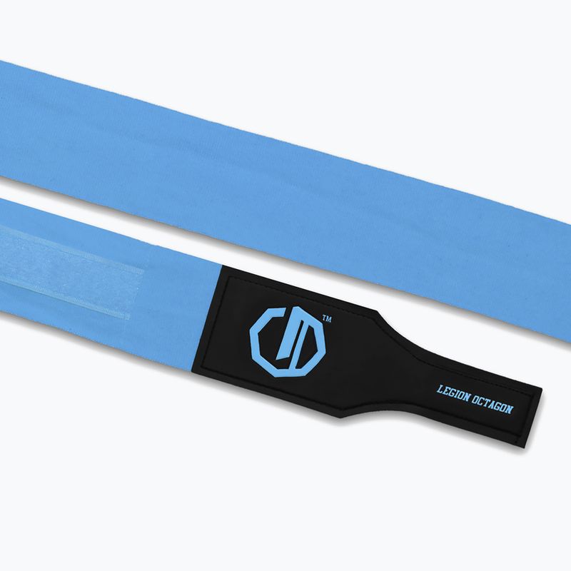 Bandaże bokserskie Octagon Legion Supreme 500 cm light blue 3