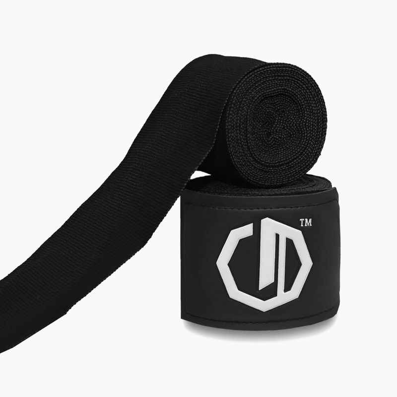 Bandaże bokserskie Octagon Legion Supreme 500 cm black/white 2