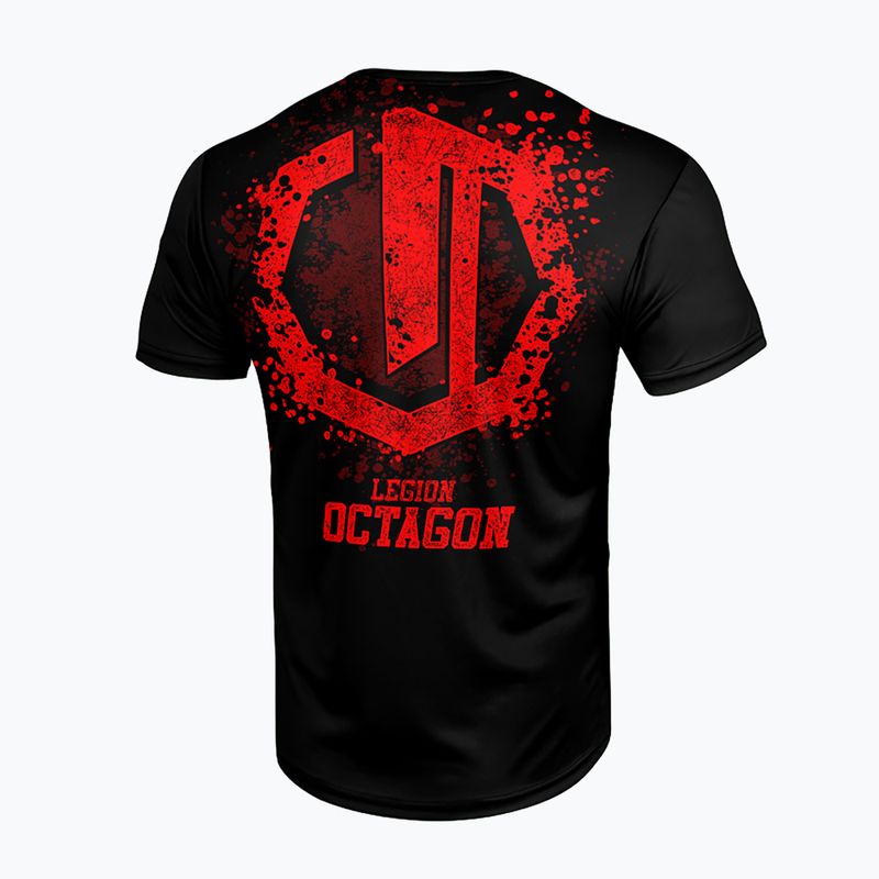 Rashguard męski Octagon Legion Grunge black/red 2