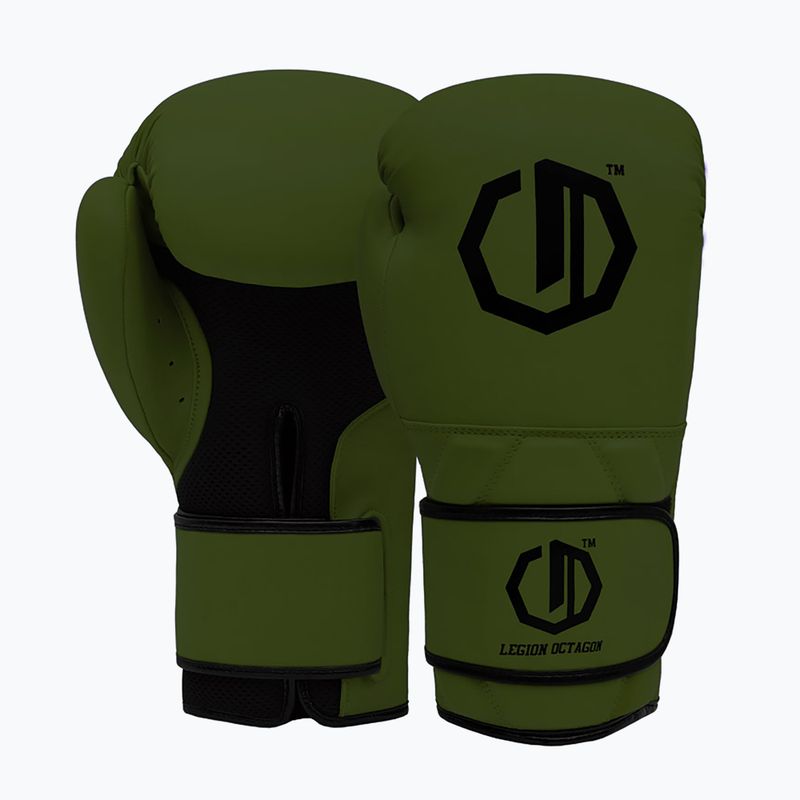 Rękawice bokserskie Octagon Legion Enforcer + worek dark green 2