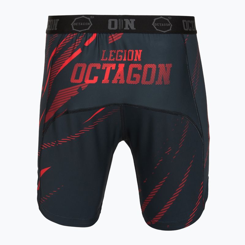 Spodenki treningowe męskie Octagon Legion Escape black/red 2