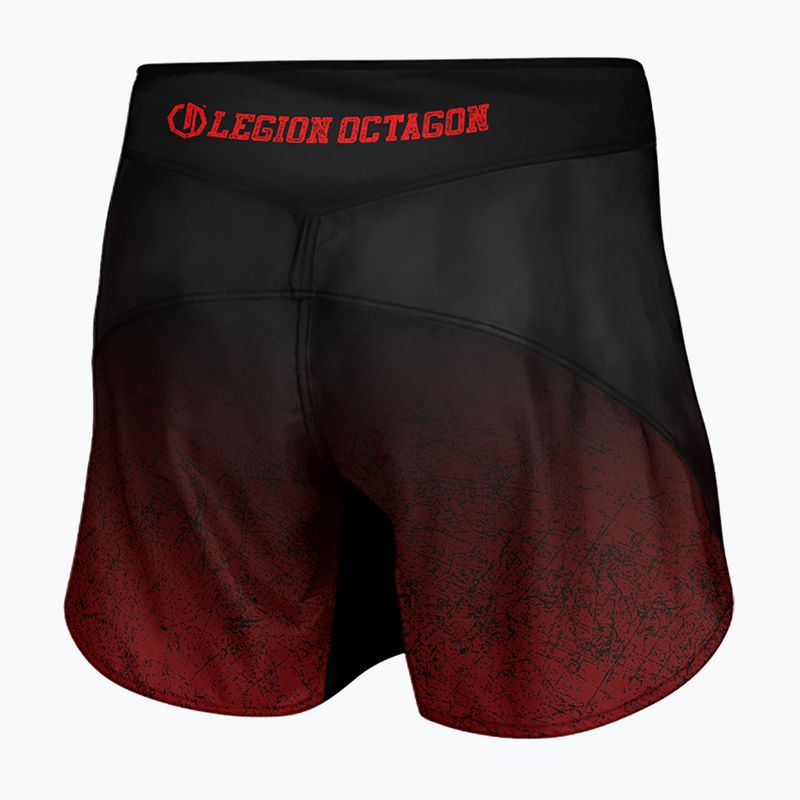 Spodenki treningowe męskie Octagon Legion Conquest black/red 2