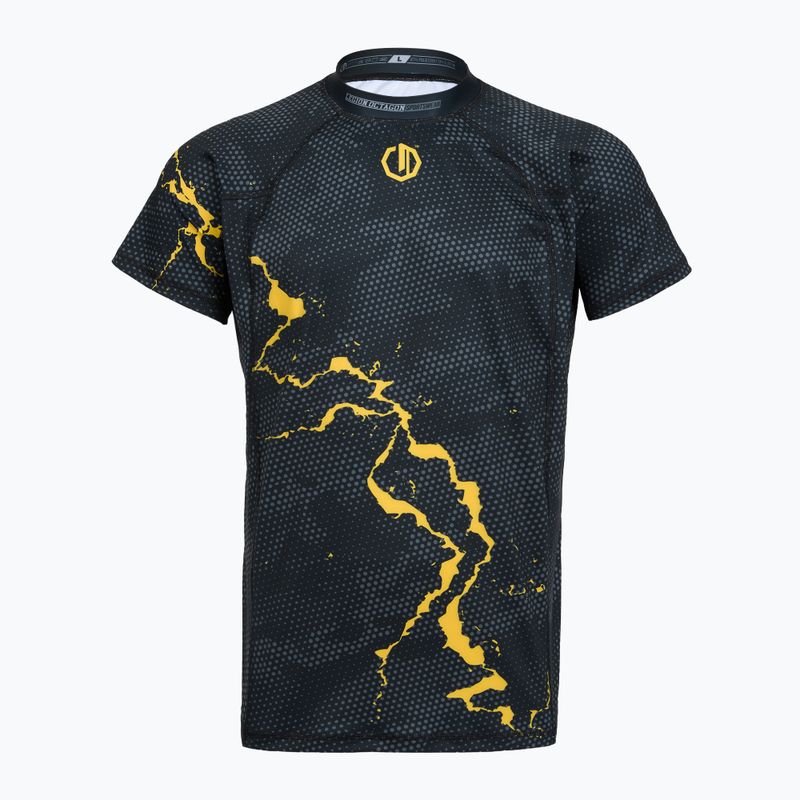 Rashguard męski Octagon Legion Premium black/yellow