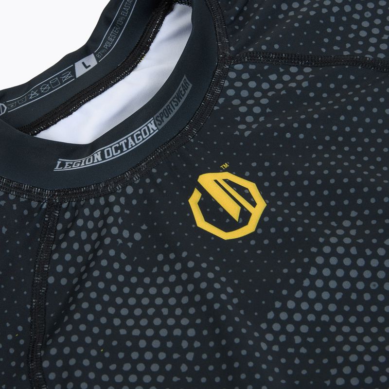 Rashguard męski Octagon Legion Premium black/yellow 3