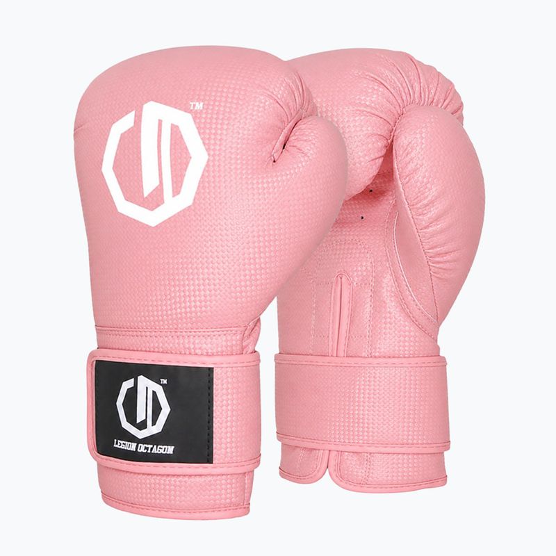 Rękawice bokserskie damskie Octagon Legion Kevlar powder pink 2
