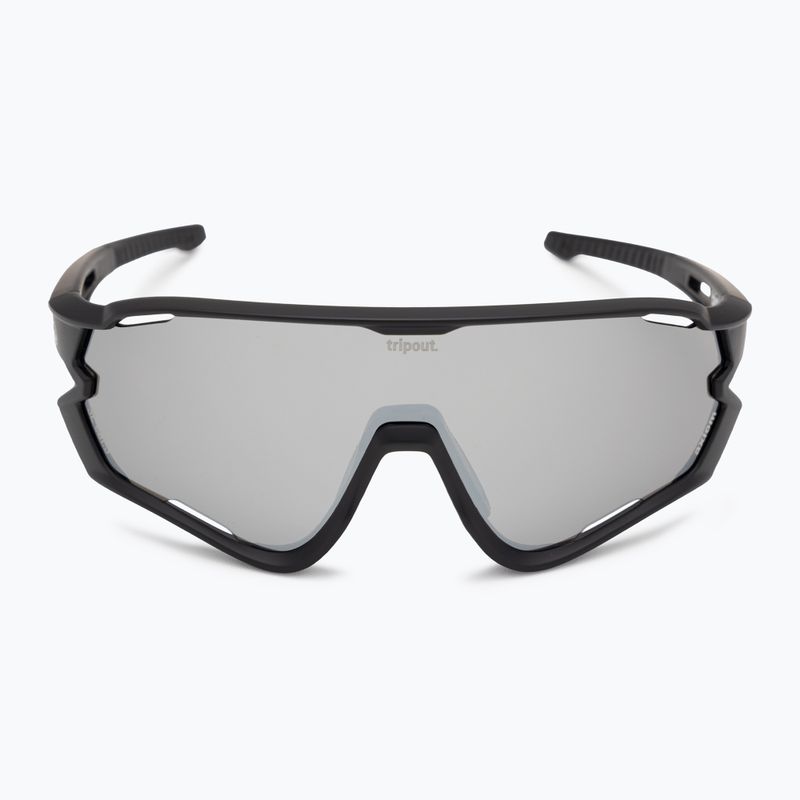 Okulary przeciwsłoneczne Tripout Force black/dark silver axiom 3