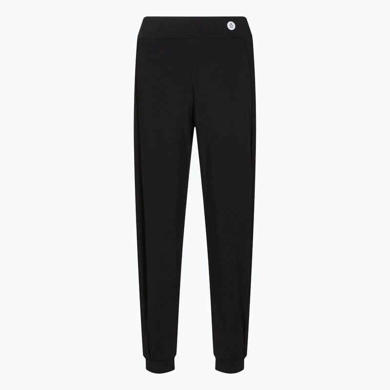 Spodnie do jogi damskie Moonholi Crescent Open Sweatpants Sky czarne 221