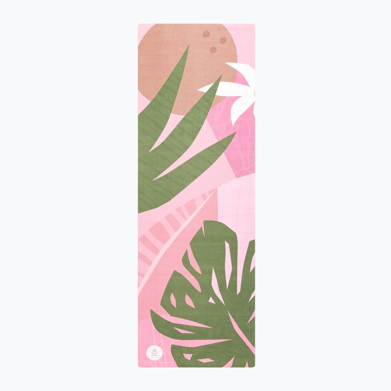 Mata do jogi podróżna Moonholi TROPICANA TRAVEL 1,5 mm różowa SKU-120 2