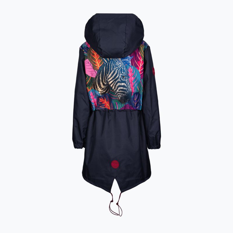 Kurtka przeciwdeszczowa damska Waikane Vibe Blue Zebra Parka 2