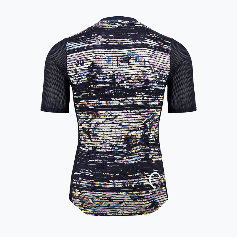 Koszulka rowerowa męska Quest Defeqt black/multicolour 2