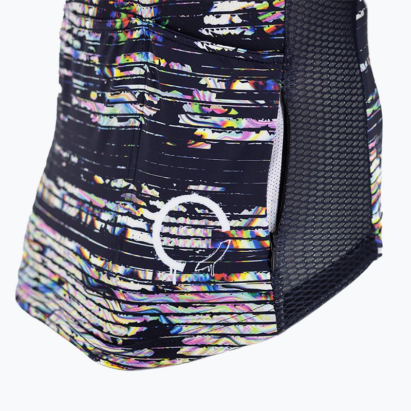 Koszulka rowerowa męska Quest Defeqt black/multicolour 3