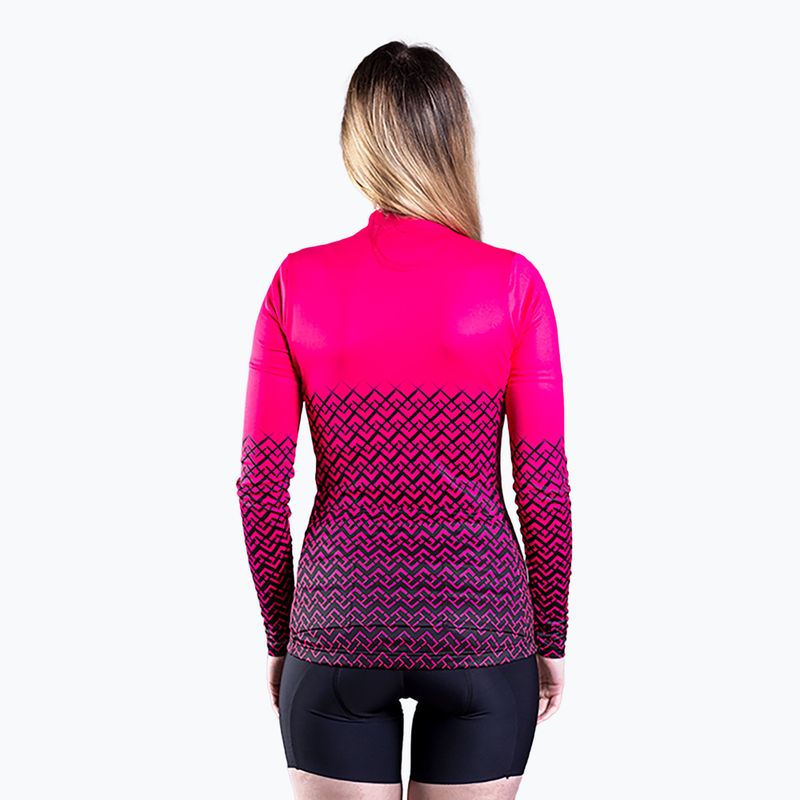 Bluza rowerowa damska Quest Limone magenta 2