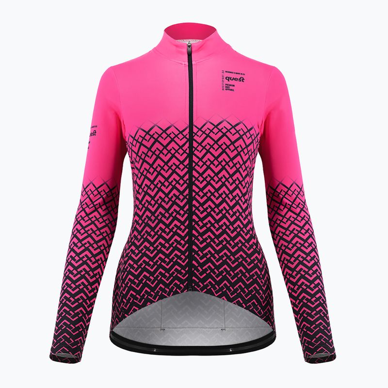 Bluza rowerowa damska Quest Limone magenta 3