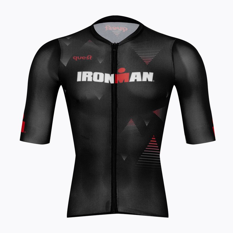 Koszulka rowerowa męska Quest Race Line France IRONMAN® black