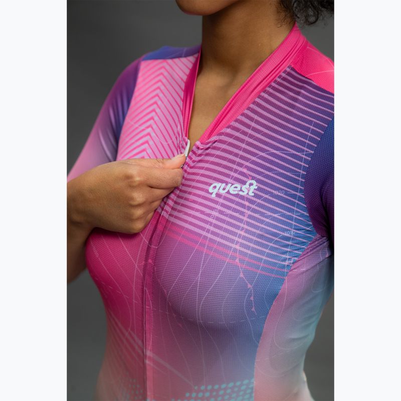 Koszulka rowerowa damska Quest Pink Wind W 9