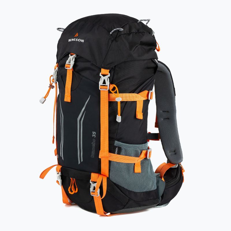 Plecak turystyczny BERGSON Tunnebo 35 l black/orange 2