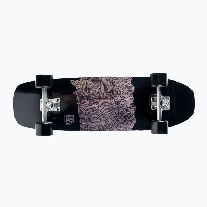 Deskorolka surfskate Cutback Surfskate Black Wave 4