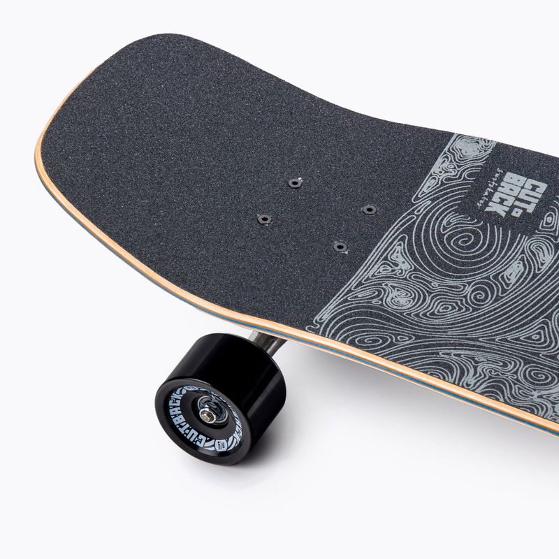 Deskorolka surfskate Cutback Surfskate Black Wave 6