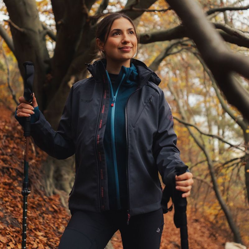 Kurtka softshell damska Alpinus Minthi grafitowy/czarny 7