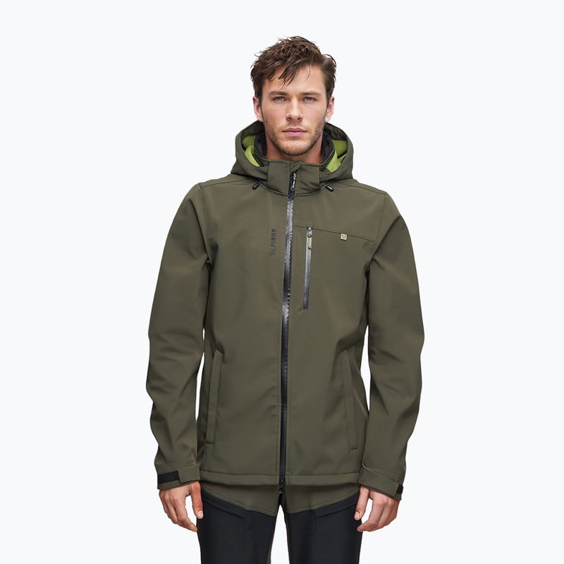 Kurtka softshell męska Alpinus Roignais Tactical oliwkowa