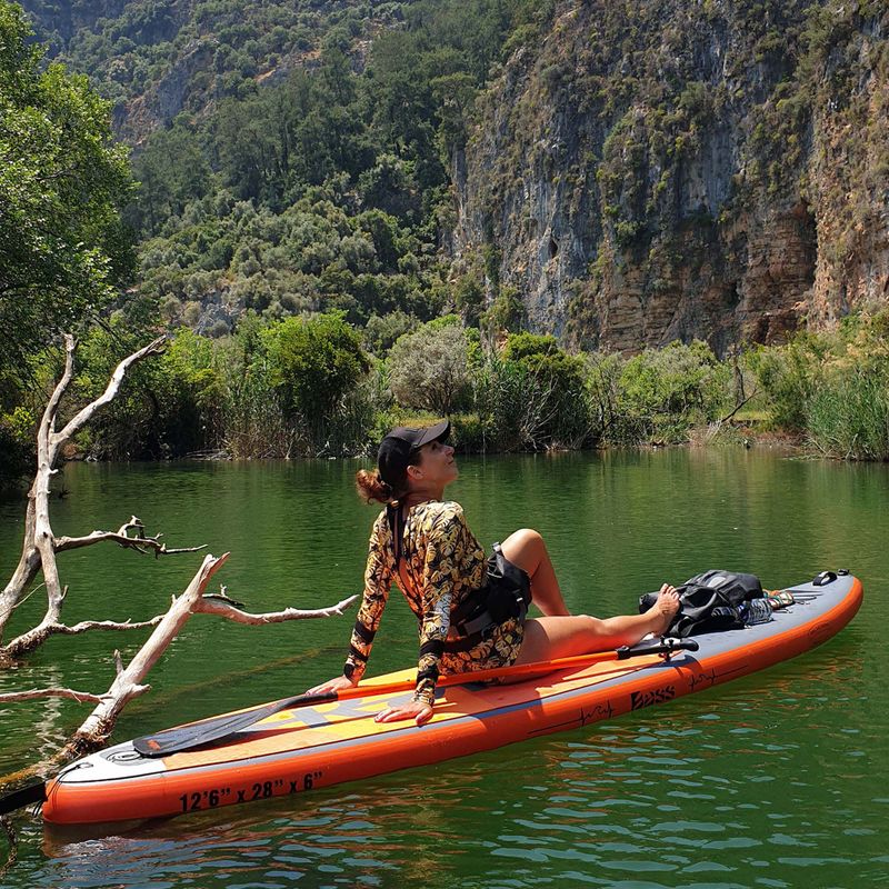 Zestaw deska SUP pompowana Bass Race Pro 12'6'' szara 10