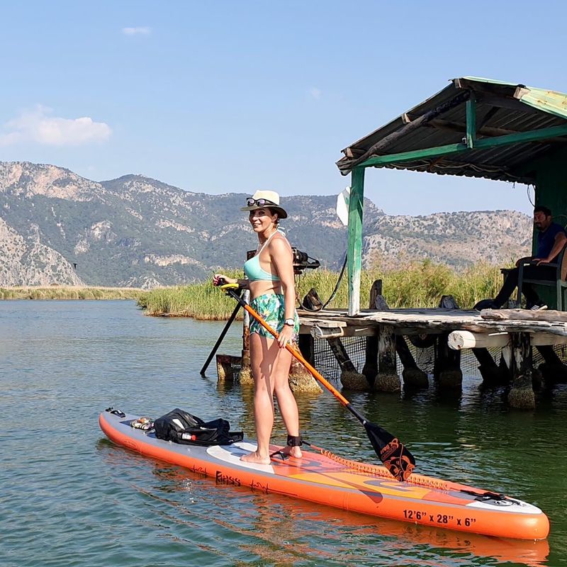 Zestaw deska SUP pompowana Bass Race Pro 12'6'' szara 11