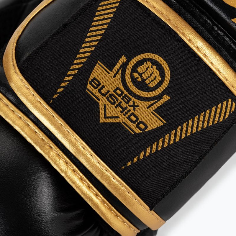 Rękawice bokserskie DBX BUSHIDO "HAWK" Active Clima czarno-złote B-2v17 5