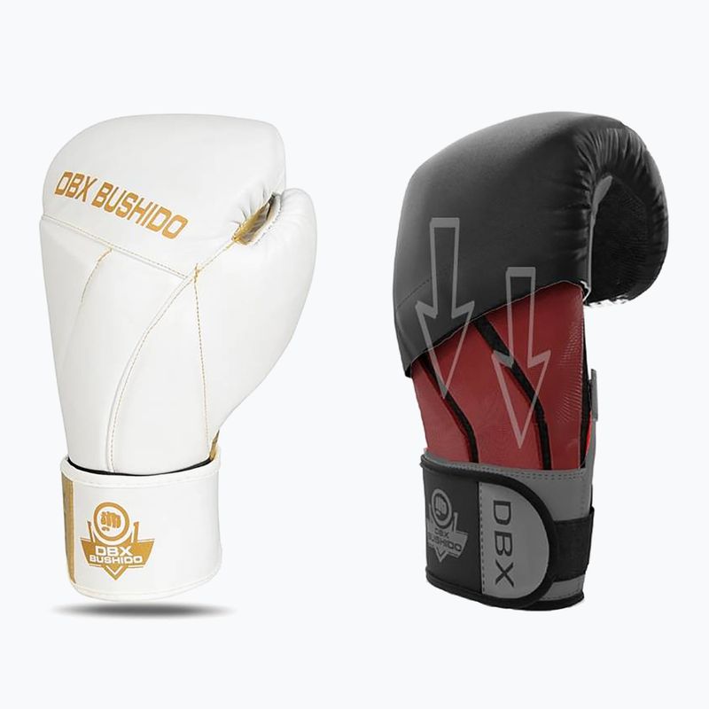 Rękawice bokserskie DBX BUSHIDO Hammer białe B-2V19 10