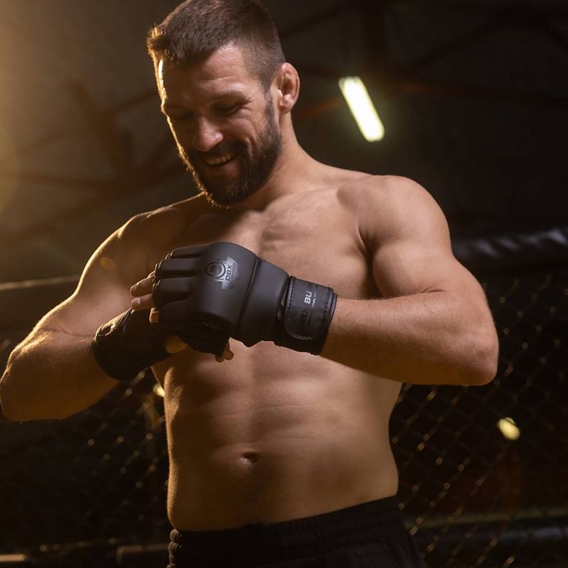 Rękawice grapplingowe DBX BUSHIDO MMA czarne 18