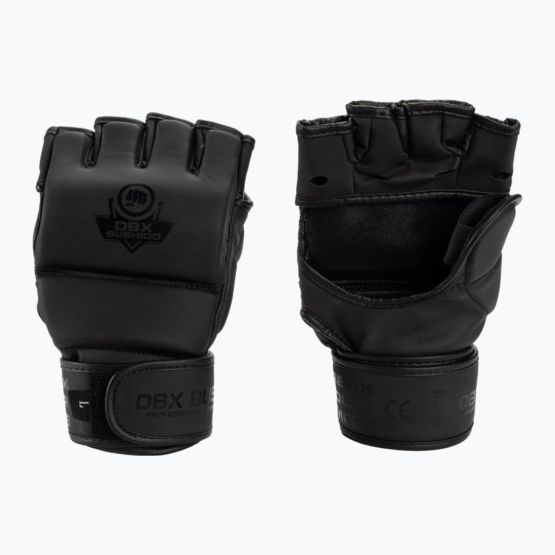 Rękawice grapplingowe DBX BUSHIDO MMA czarne 2