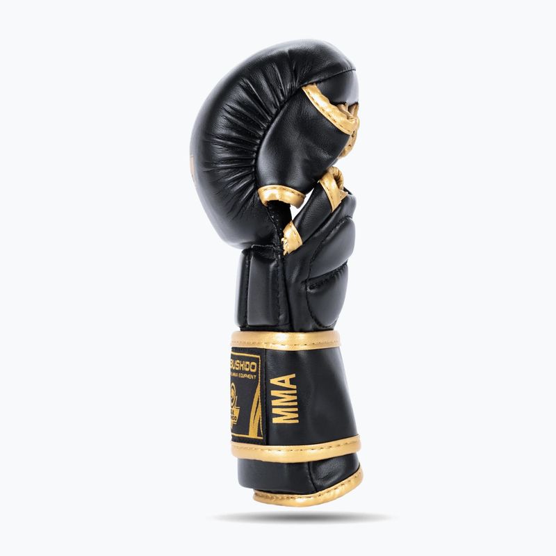 Rękawice grapplingowe DBX BUSHIDO Master MMA czarny/złoty 5