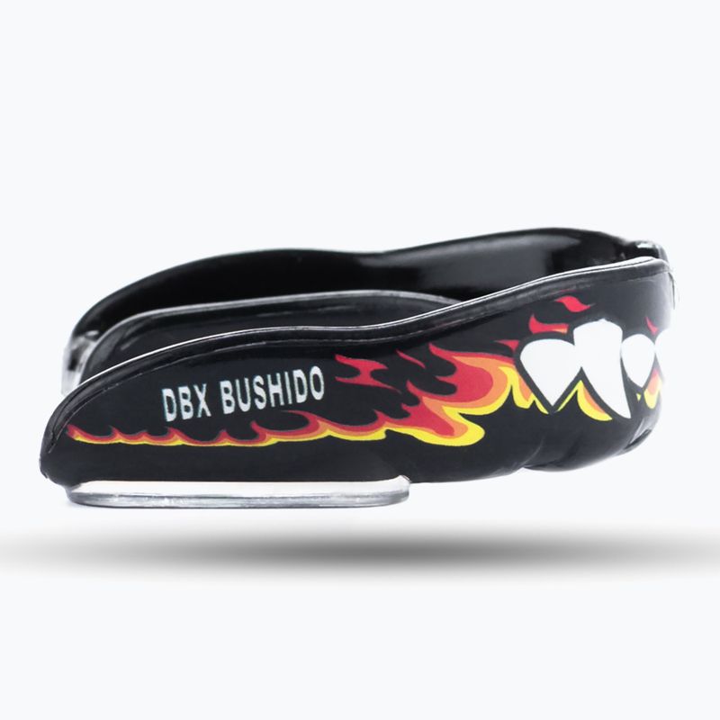 Ochraniacz szczęki DBX BUSHIDO Flame HydraGel black/white/yellow 2