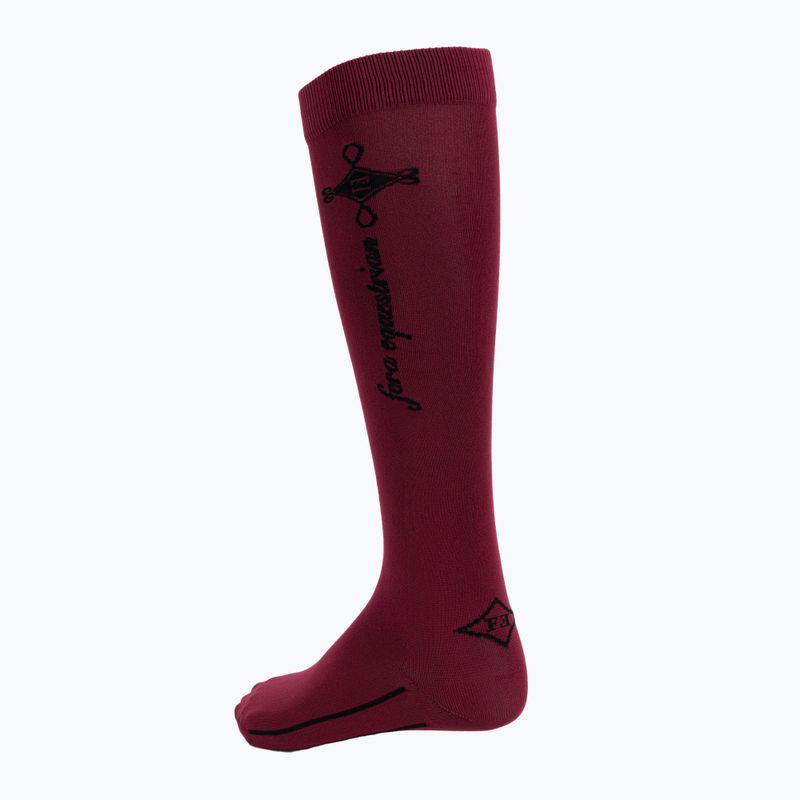 Skarpety damskie FERA Equestrian Basic burgundy 2