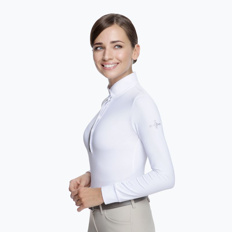 Koszula konkursowa longsleeve damska FERA Equestrian Stardust white/navy 3