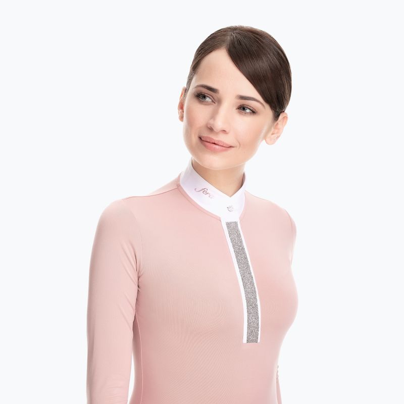Koszula konkursowa longsleeve damska FERA Equestrian Stardust rose 2