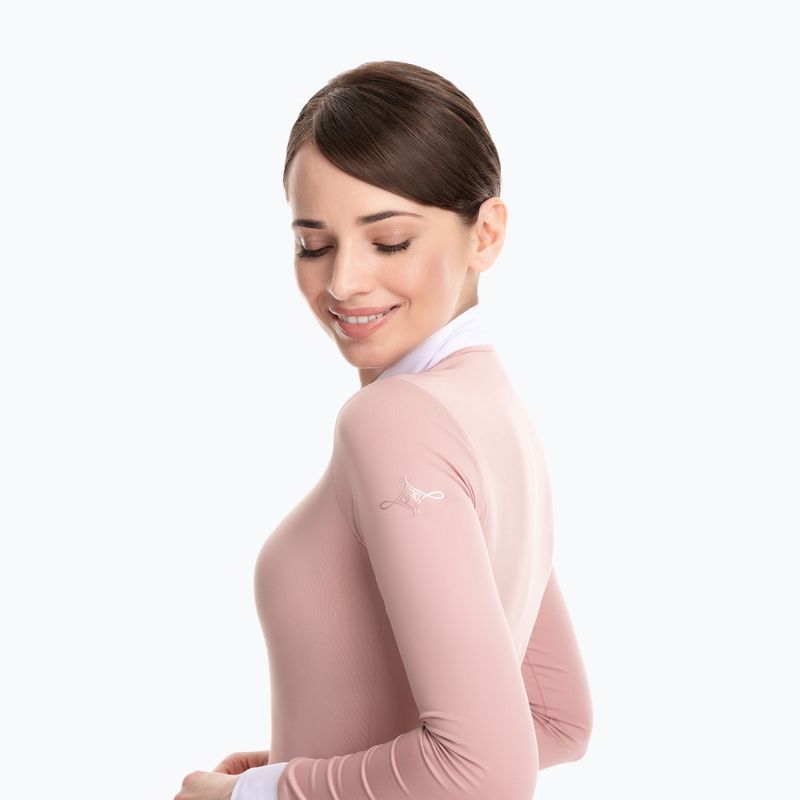 Koszula konkursowa longsleeve damska FERA Equestrian Stardust rose 3
