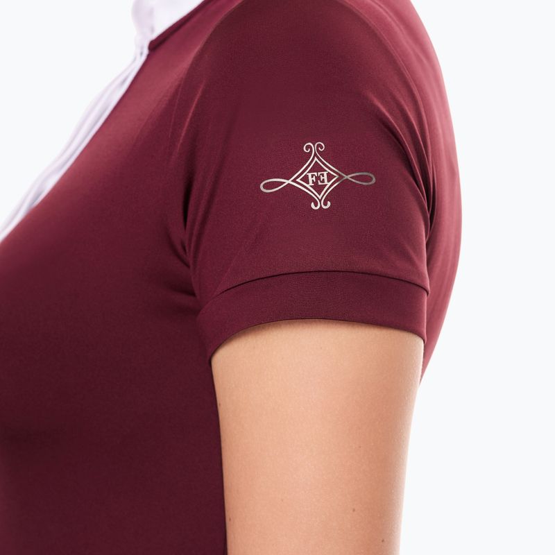 Koszula konkursowa damska FERA Equestrian Stardust burgundy 3