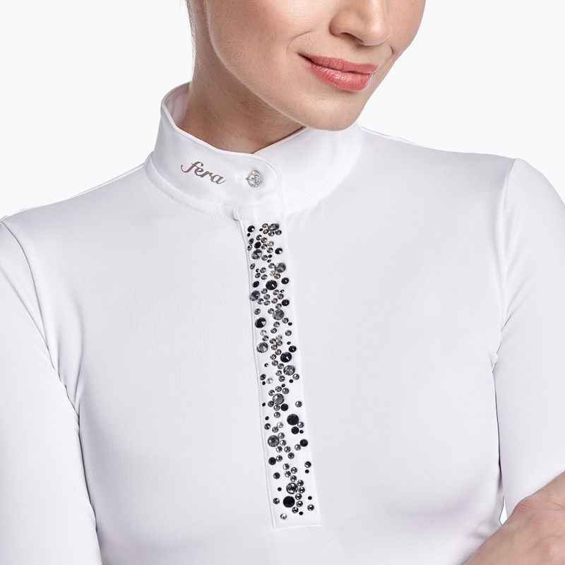 Koszula konkursowa longsleeve damska FERA Equestrian Nebula white 2