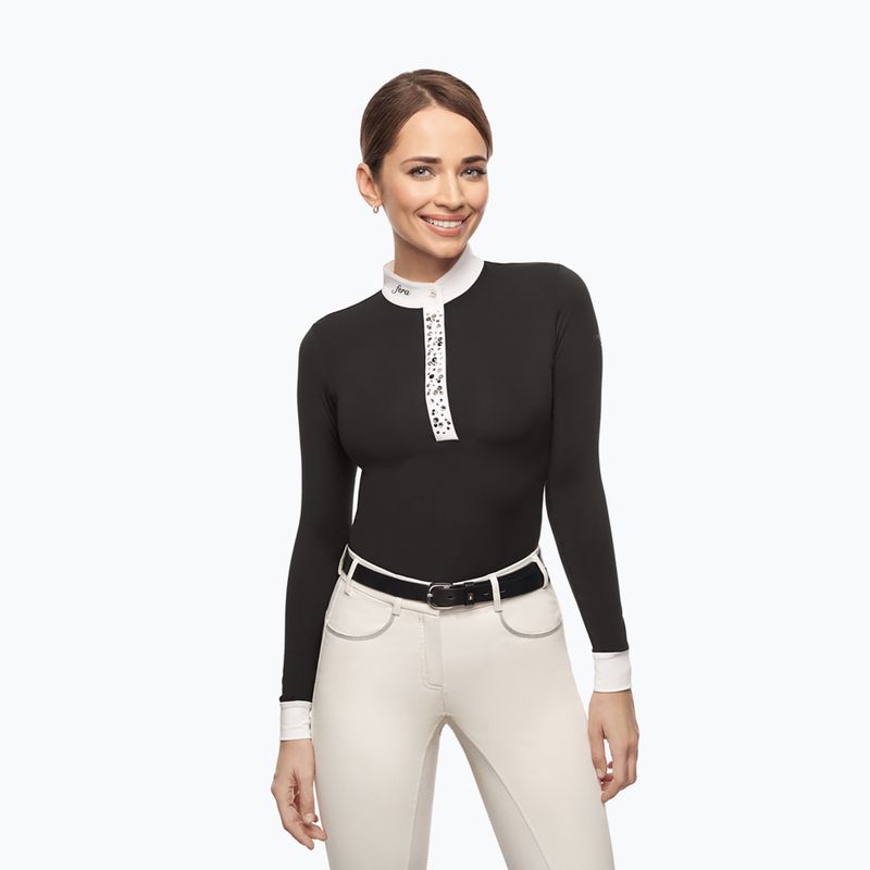 Koszula konkursowa longsleeve damska FERA Equestrian Nebula black
