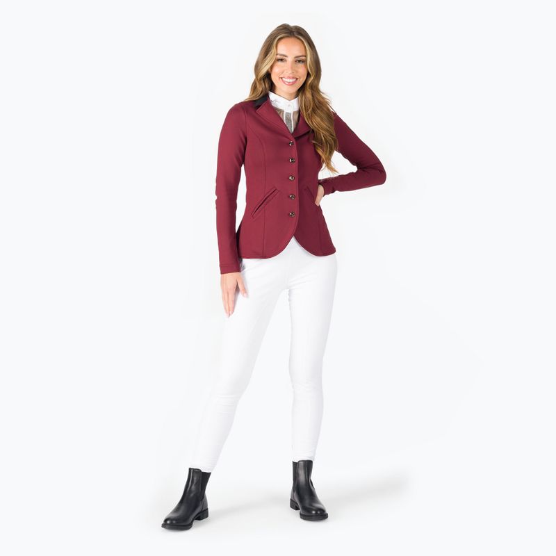 Frak jeździecki damski FERA Equestrian The One burgundy 2