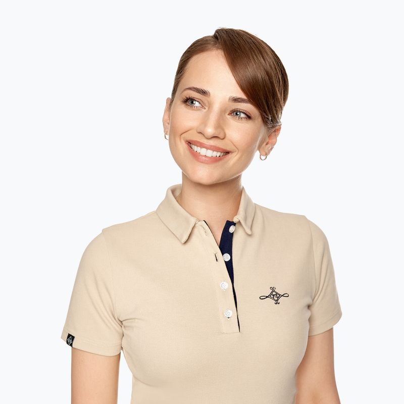 Koszulka damska FERA Equestrian Polo Bea latte 2