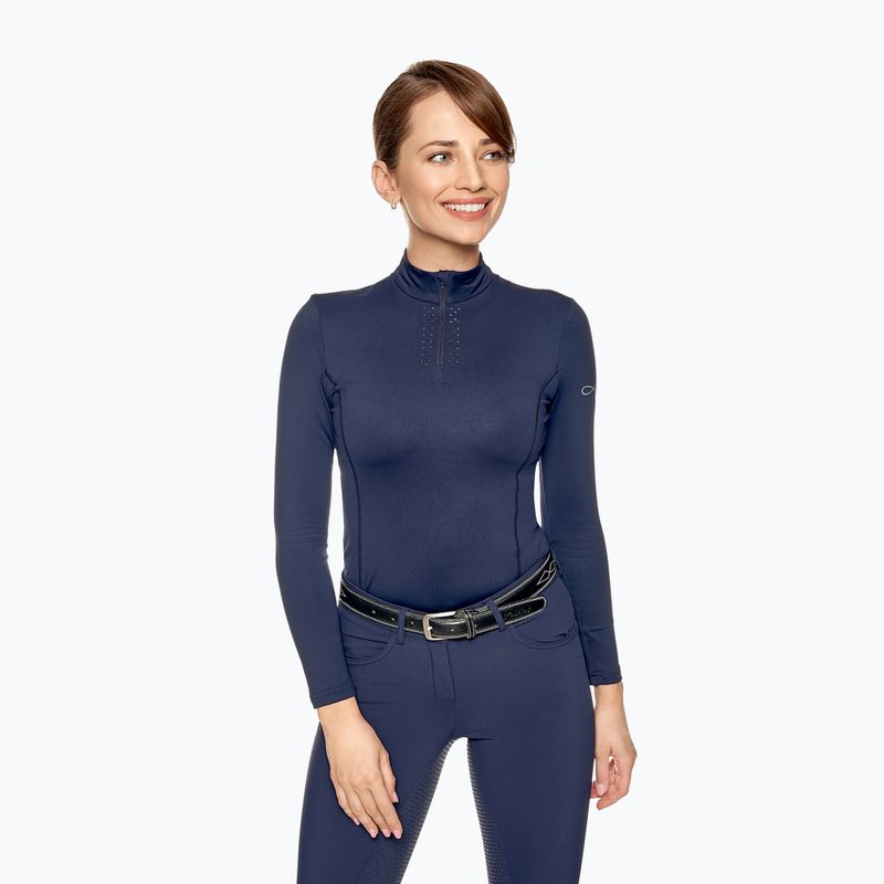 Longsleeve damski FERA Equestrian Brilliant navy