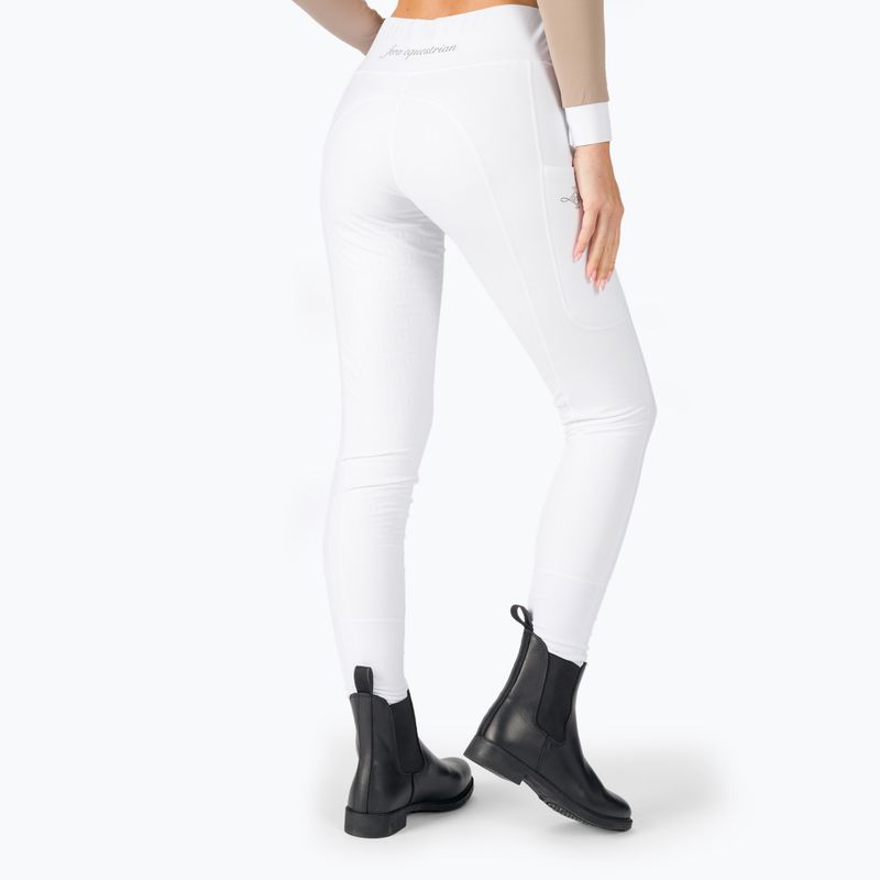 Legginsy jeździeckie damskie FERA Equestrian Enola white 3