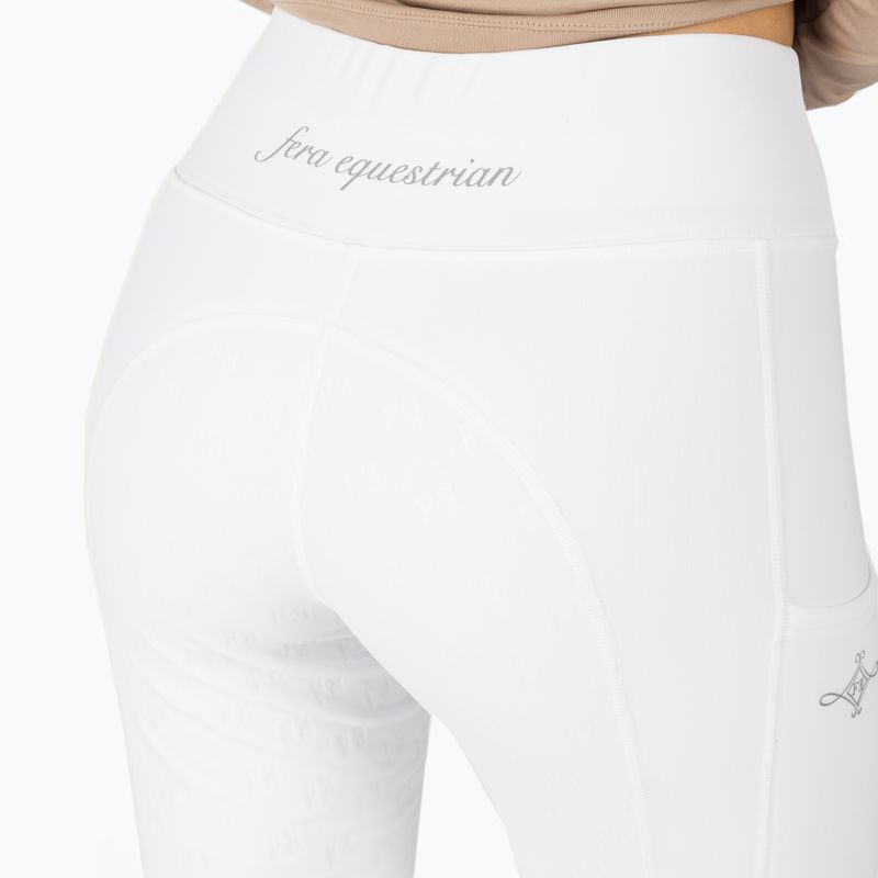 Legginsy jeździeckie damskie FERA Equestrian Enola white 5